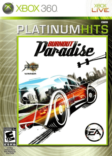 Burnout Paradise box art for Xbox 360